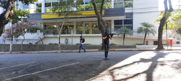 1? exercício simulado de roubo a banco em Novo Hamburgo