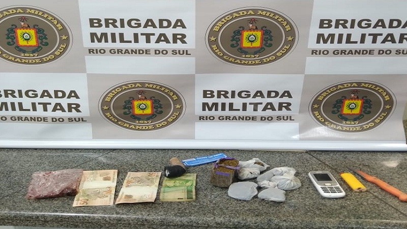 Material apreendido em Jóia 29ºBPM