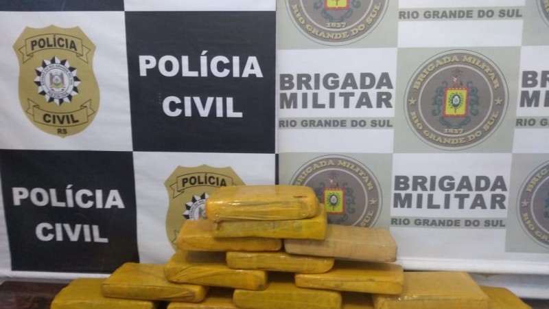 Brigada Militar em operação conjunta com a Polícia Civil prende homem por tráfico de drogas em Tiradentes do Sul