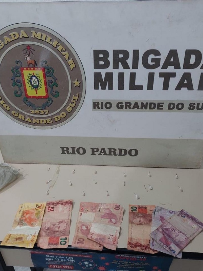 BM de Rio Pardo prende homem por tráfico de drogas