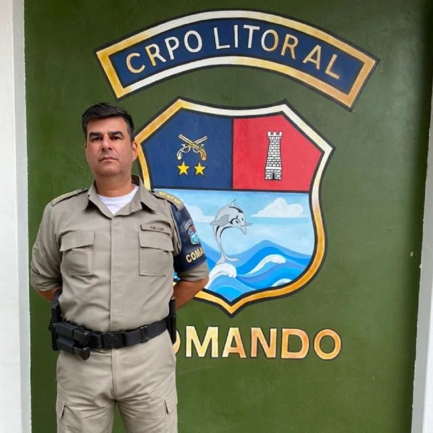 Comandante do CRPO Litoral, coronel Luz