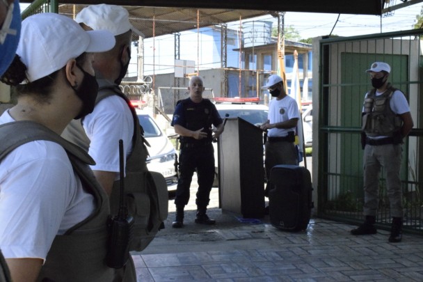 Solenidade contou com a presença do Comandante da Guarda Municipal de Cachoeirinha, Leandro Aragão. 