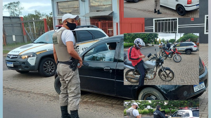 policiamento em Nova Santa Rita