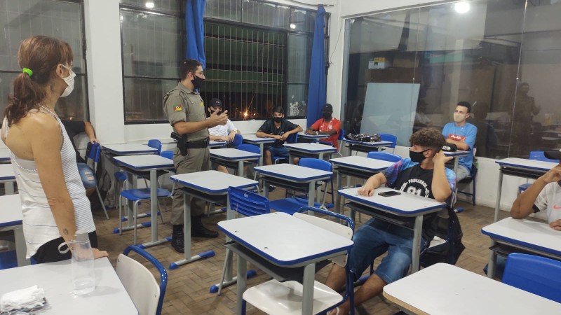 bate papo com alunos