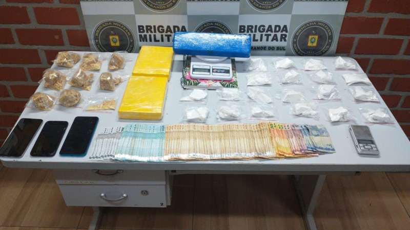 materiais apreendidos