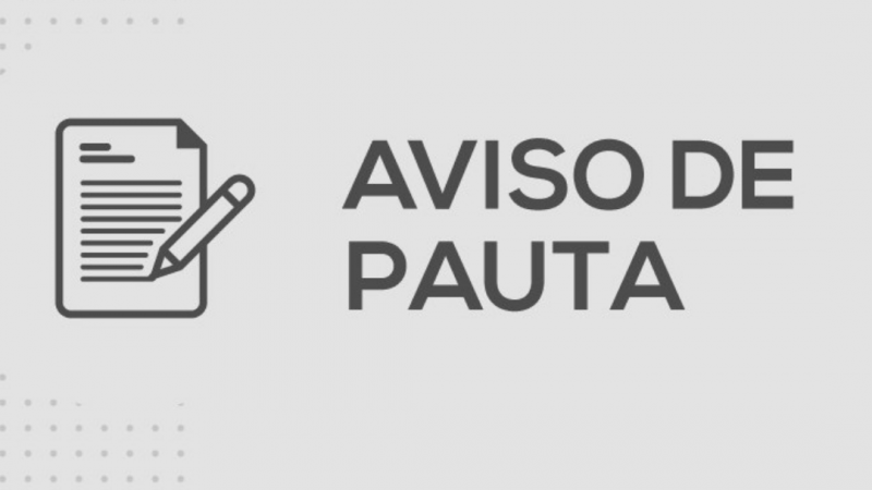 Aviso de Pauta