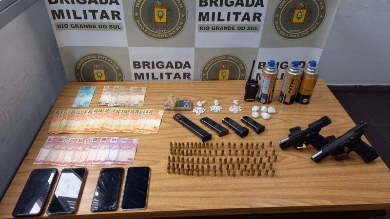 Pris&atilde;o de armas e drogas em Canoas
