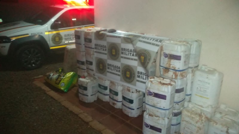 Brigada Militar prende homem por contrabando de agrotóxicos em Crissiumal