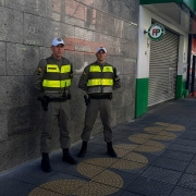 Brigada Militar de São Leopoldo recebeu reforço de alunos soldados neste domingo (5)