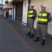 Os Alunos-soldados realizaram o estágio de policiamento em postos de visibilidade distribuídos pela cidade, visando a prevenção.