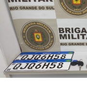 Placas apreendidas 