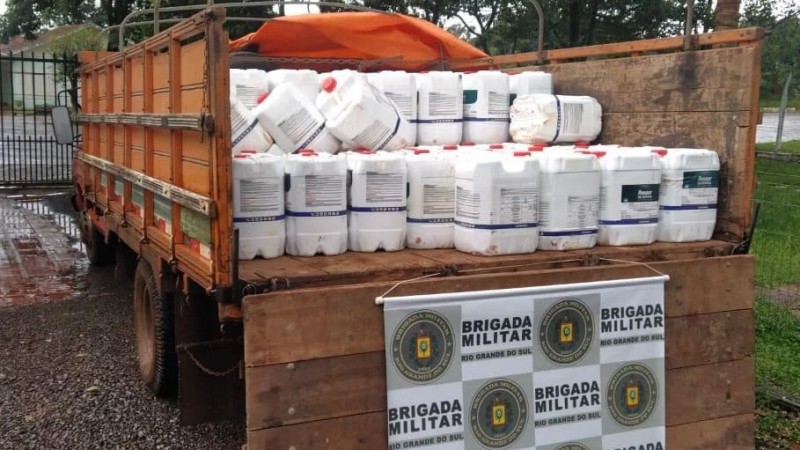 Brigada Militar prende homem por contrabando de agrotóxicos em Crissiumal