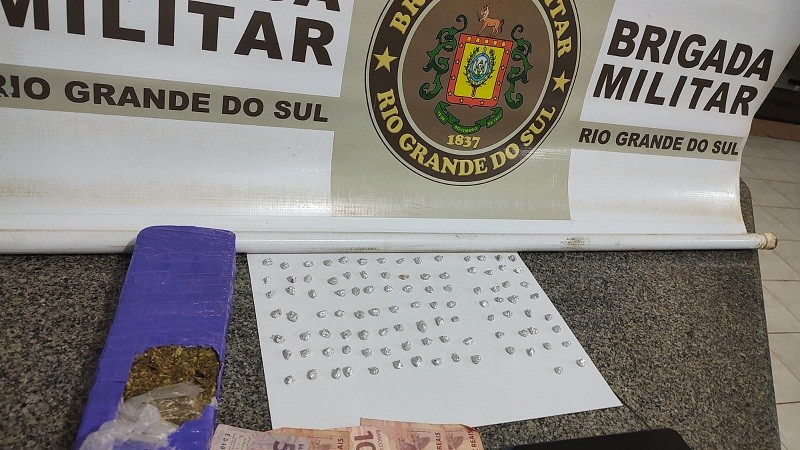Material apreendido tráfico