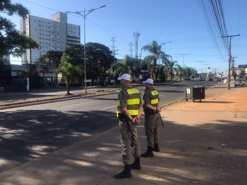 As atividades operacionais foram desenvolvidas em postos de visibilidade distribuídos pela cidade.