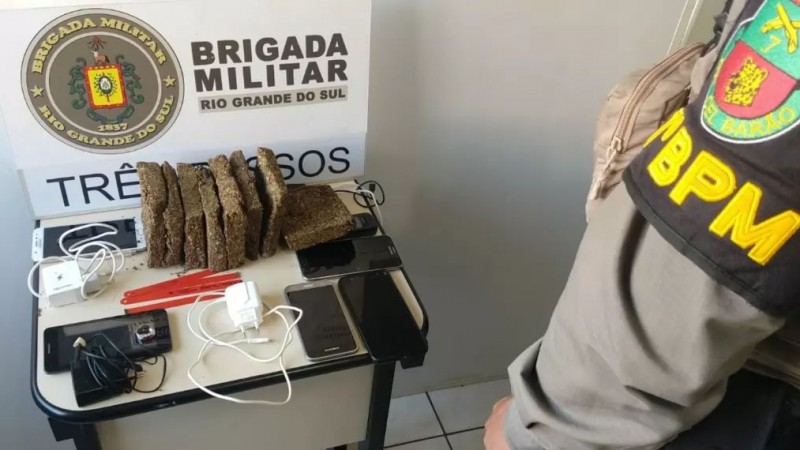 Brigada Militar prende homem por tr&aacute;fico de drogas em Tr&ecirc;s Passos