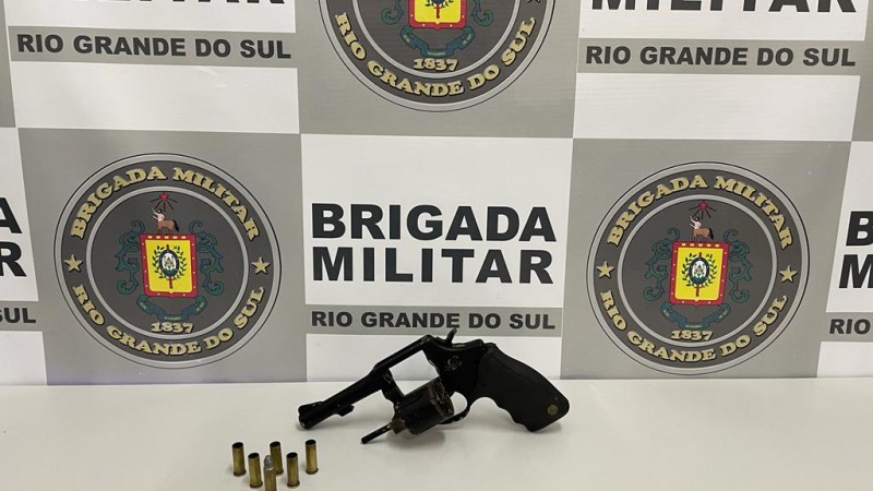 Arma apreendida após tentativa de homicídio