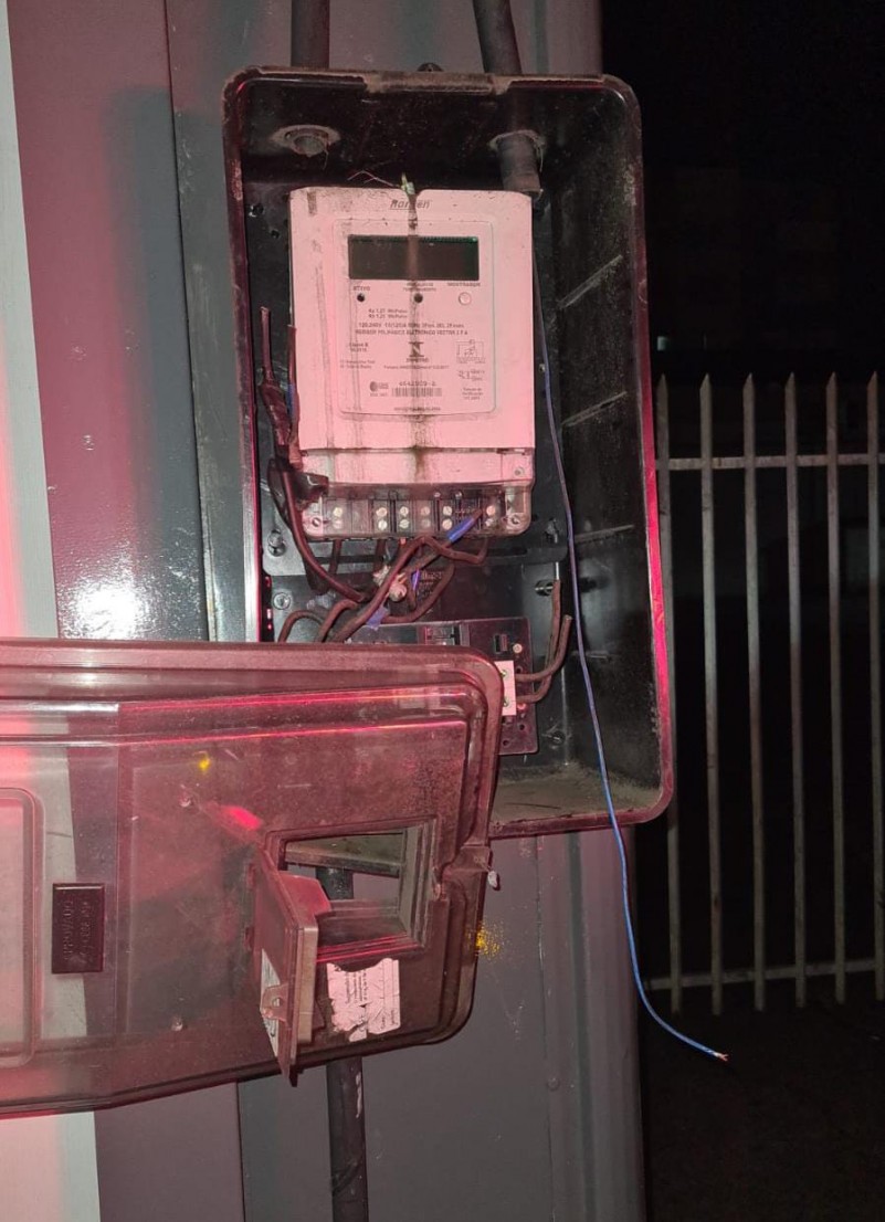 Danos causados por Furto cabos e fios na área do 19 bpm