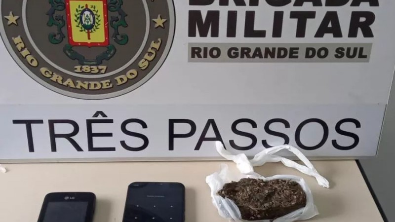 Brigada Militar apreende adolescente por tráfico de drogas em Três Passos