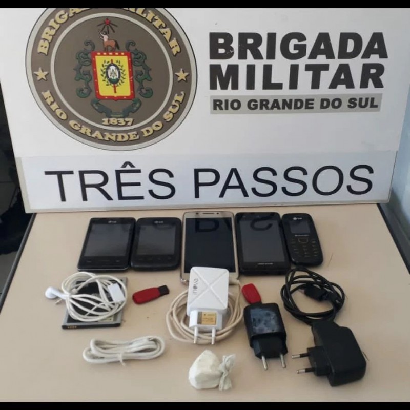 Brigada Militar apreende drogas arremessadas para o interior do Presídio Estadual de Três Passos