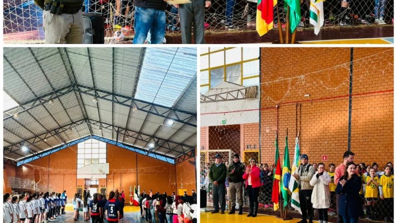 Brigada Militar participa de abertura dos Jogos Escolares Municipais em Bom Progresso