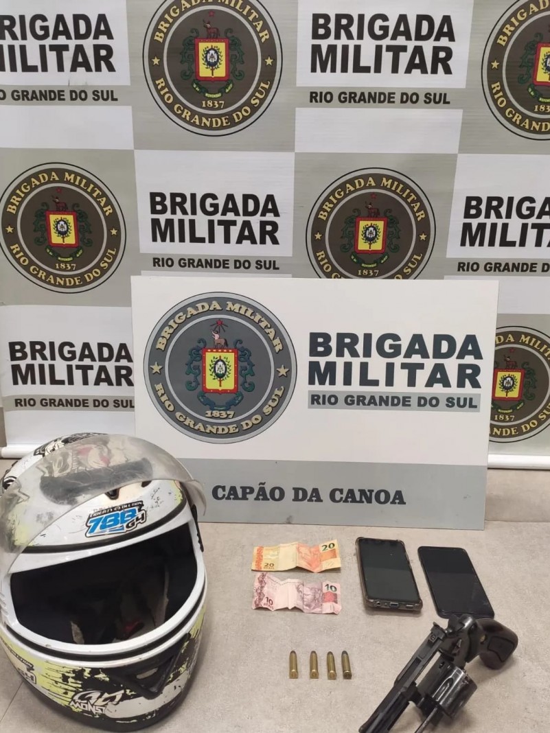 BM prende homem por porte ilegal de arma em Xangri-lá após roubos em Capão da Canoa