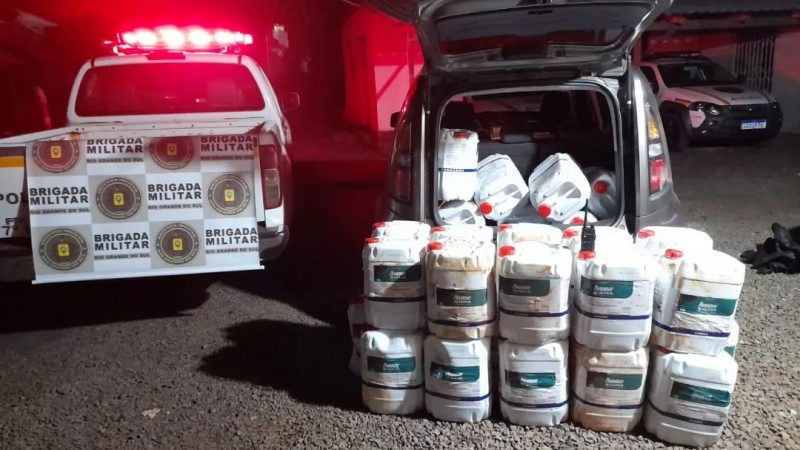 Brigada Militar prende casal por contrabando de agrot&oacute;xicos em Crissiumal