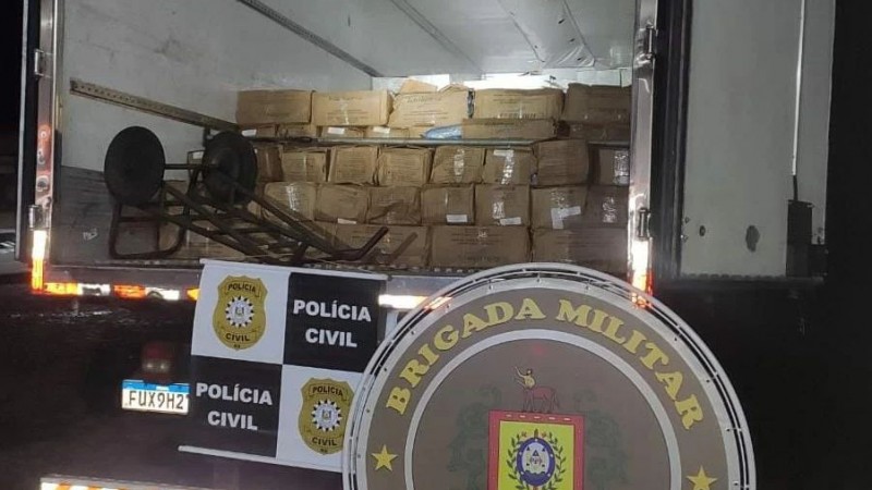 BM e PC apreendem onze toneladas de peixes de origem estrangeira em Tr&ecirc;s Passos