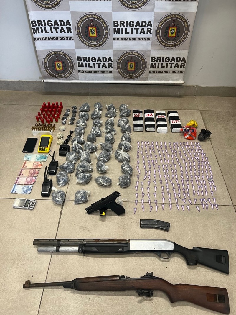 BM apreende mais de 10 mil pedras de crack em Capão da Canoa