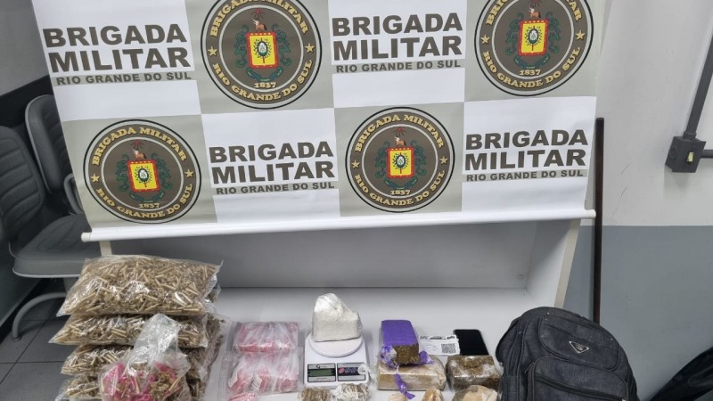 Drogas apreendida em Campo Bom