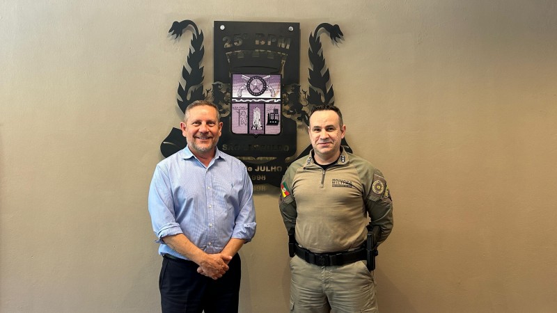 Comandante do 25º BPM e Prefeito eleito de São Leopoldo
