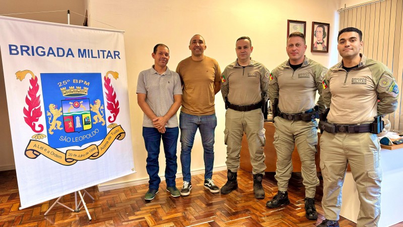 Comando do 25º BPM e vereador Dentinho