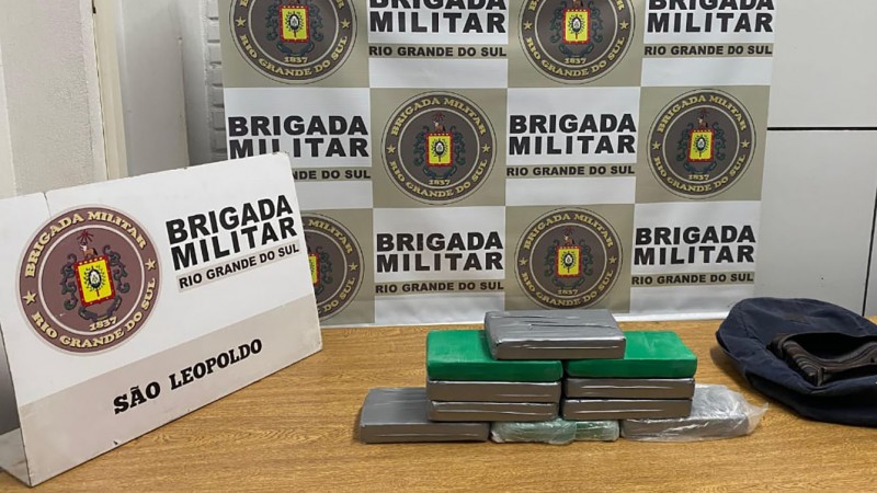 droga apreendida pela BM