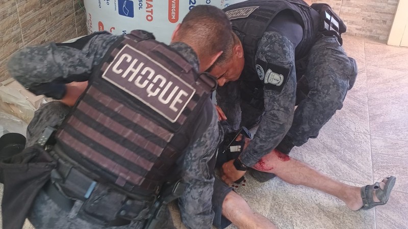 Atendimento pré hospitalar em homem ferido Cassino