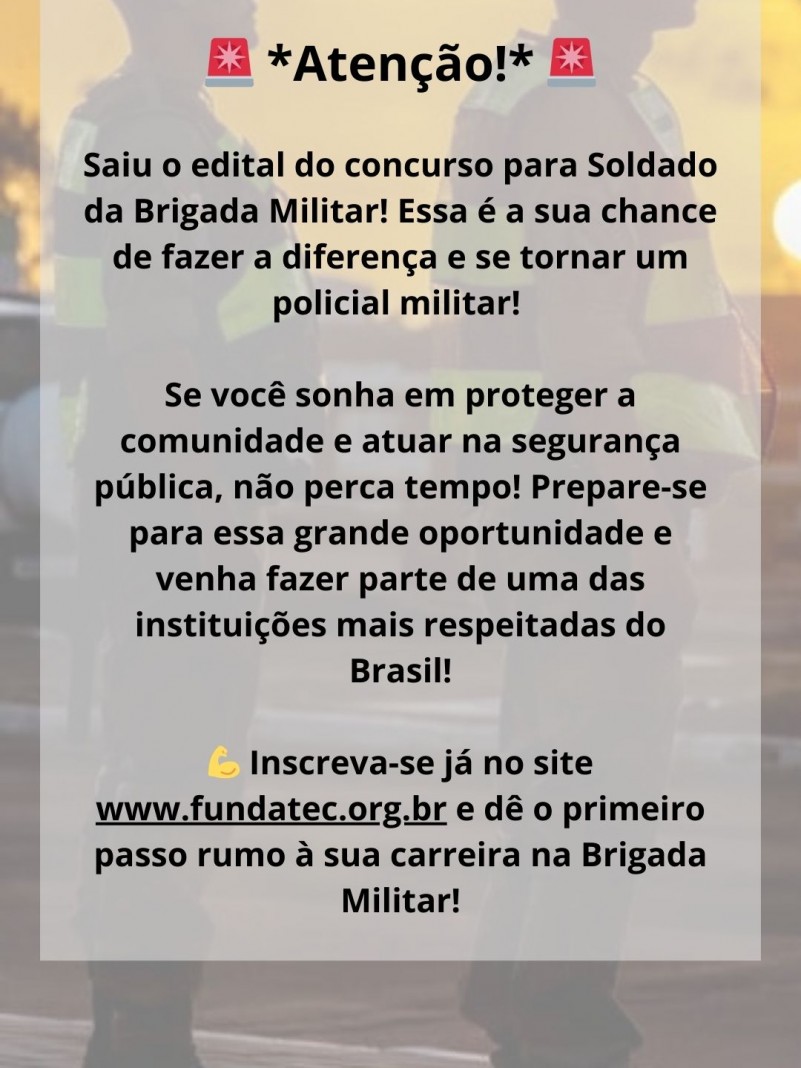 Banner concurso de Soldado
