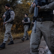 Soldados da Brigada Militar em deslocamento