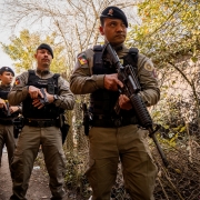 Soldados da Brigada Militar em deslocamento
